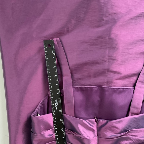 Jade By Jasmine Formal Dress Sz10 Purple Maxi Flare Bridesmaid Evening Gown Prom - Picture 9 of 13
